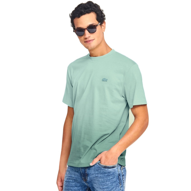 Camiseta Lacoste Malha de Algodão Verde