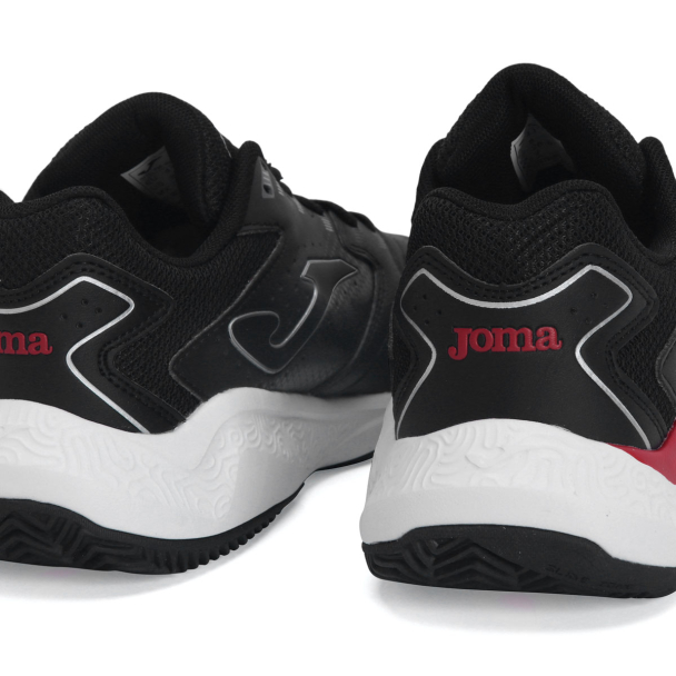 Tênis Joma Master 1000 - Clay - Saibro - Preto Vermelho e Branco