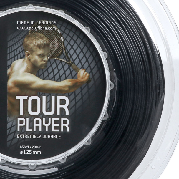 Corda Polyfibre Tour Player 17L 1.25mm Preta - Rolo com 200 Metros