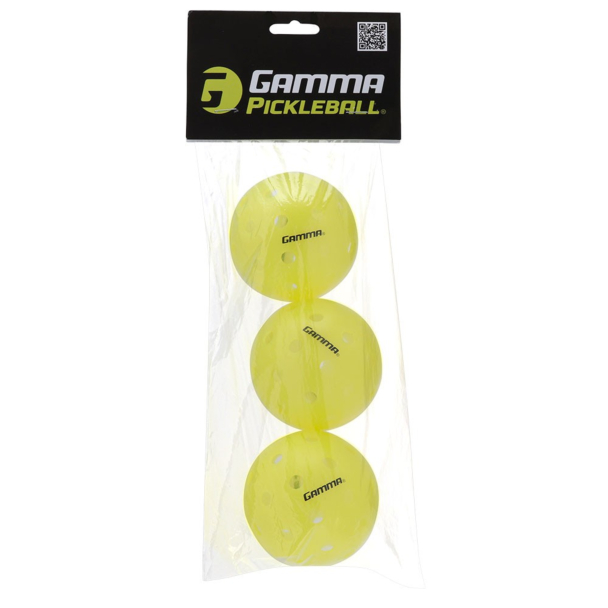 Bola de Pickleball Gamma Photon Outdoor - Pack com 03 Unidades
