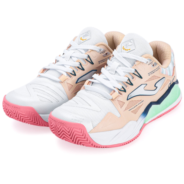 Tênis Joma Spin Padel - Salmão Claro