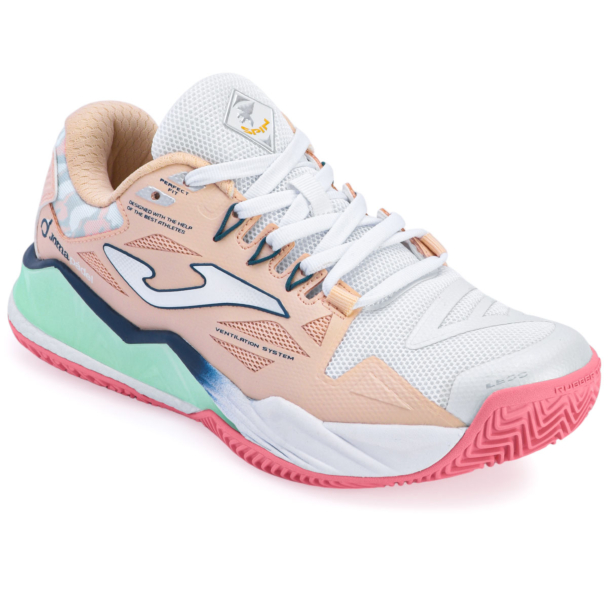 Tênis Joma Spin Padel - Salmão Claro