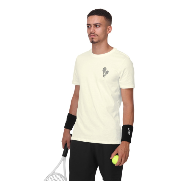 Camiseta Raquetinha Dupla Off White