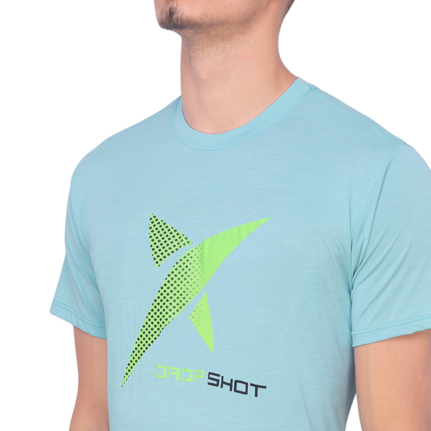 Camiseta Drop Shot Game 2.0 Azul Claro e Verde