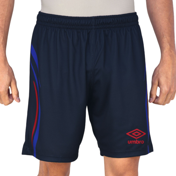 Calção Umbro Rush Futebol Marinho Azul E Vermelho