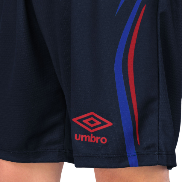Calção Umbro Rush Futebol Marinho Azul E Vermelho