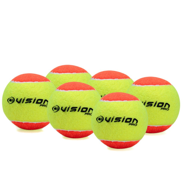 Bola de Beach Tennis Vision Pack com 06 Unidades
