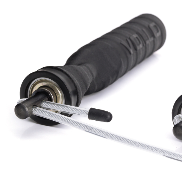 Corda de Pular Vollo Crossfit de Aço com Rolamento 300 x 0,4cm Preta