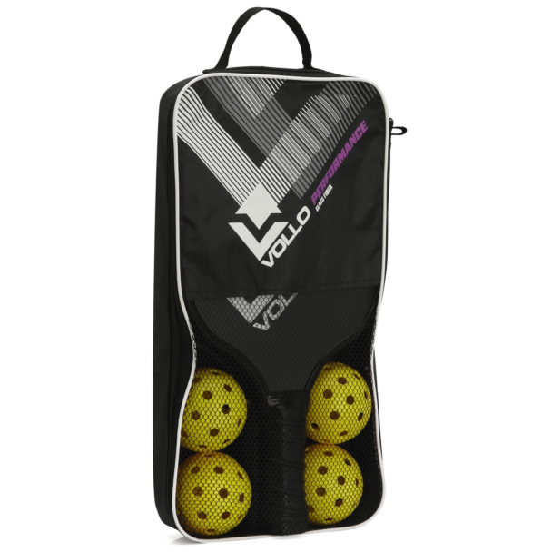 Kit Pickleball Vollo Performance com 2 Raquetes e 4 Bolas