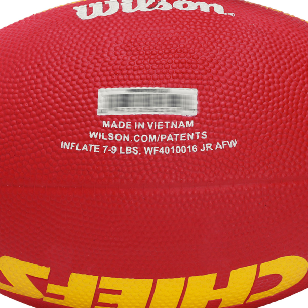 Bola De Futebol Americano Wilson NFL Tailgate Jr Kansas Chiefs