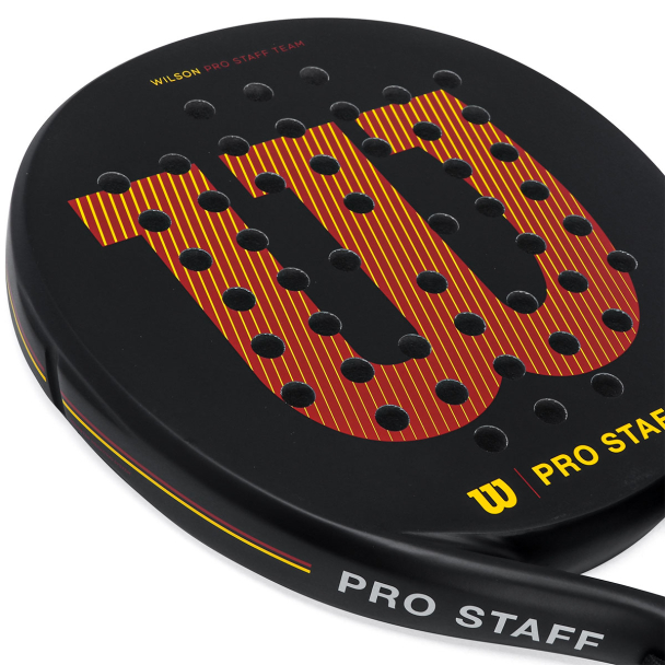 Raquete de Padel Wilson Pro Staff V2 Team Preta e Vermelha