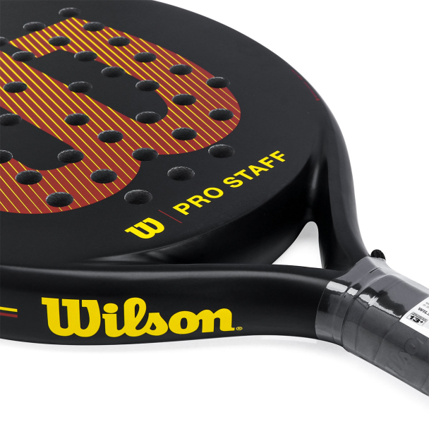 Raquete de Padel Wilson Pro Staff V2 Team Preta e Vermelha