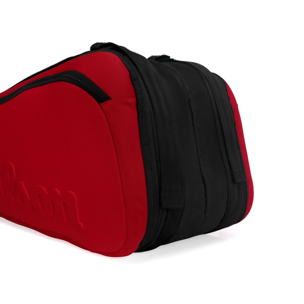 Raqueteira Wilson Super Tour X9 Clash V2.0 Preta e Vermelha