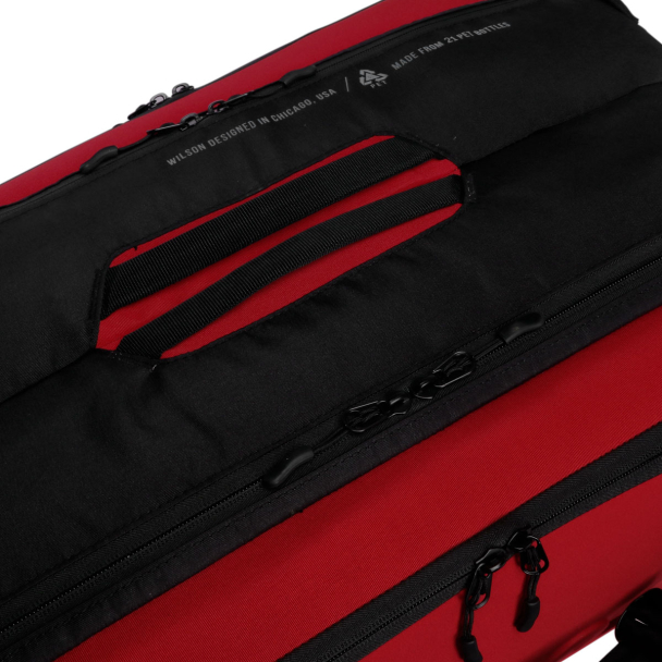 Raqueteira Wilson Super Tour X9 Clash V2.0 Preta e Vermelha