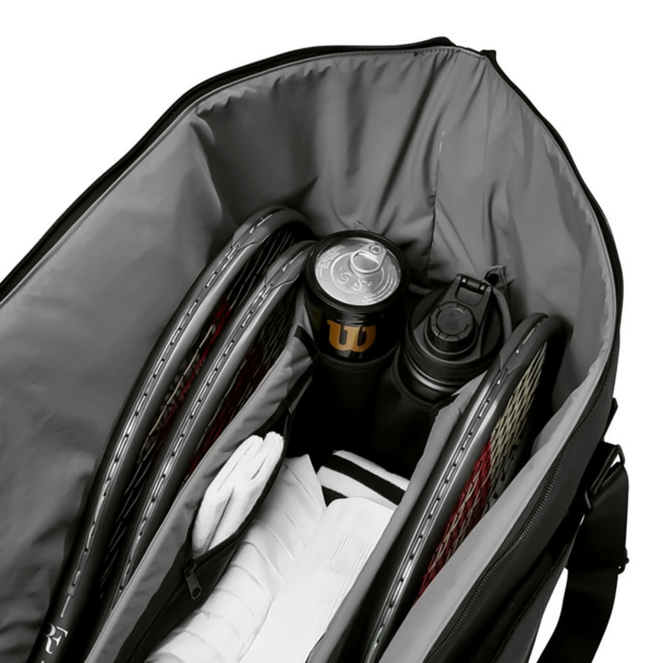 Wilson × Roger Federer テニスバッグ ブラック Raqueteira Wilson Roger Federer Practice Bag X6 Preta - ProSpin.com.br