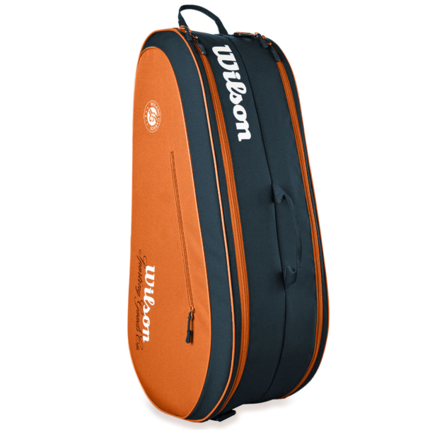 Raqueteira Wilson Roland Garros Team 6pk Laranja e Azul 2026