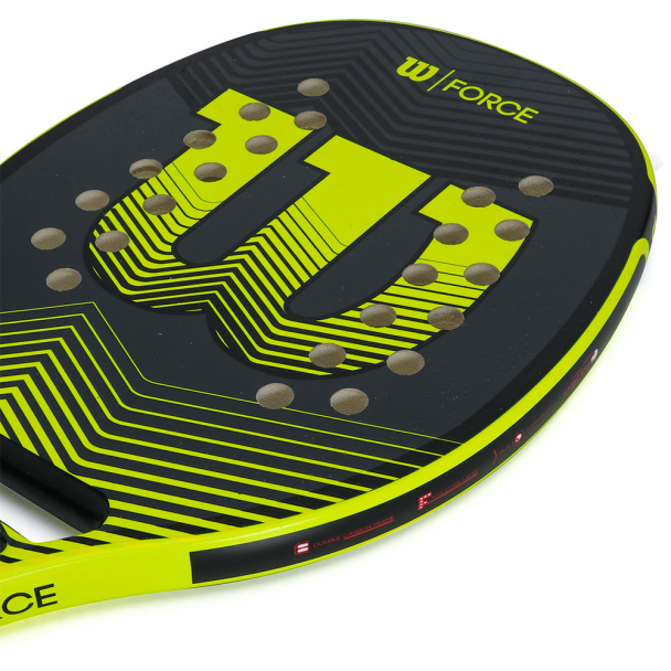 Raquete de Beach Tennis Wilson Force Preta e Amarela