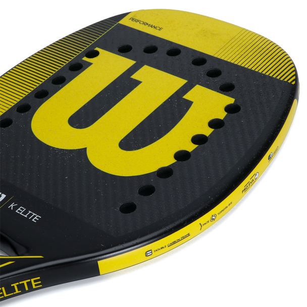 Raquete de Beach Tennis Wilson K Elite Preta e Amarela