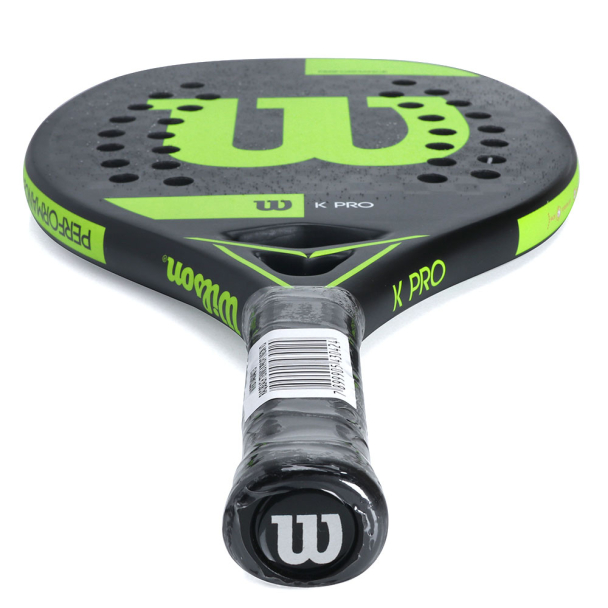 Raquete de Beach Tennis Wilson K Pro Preta e Limão