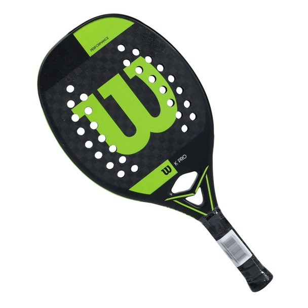 Raquete de Beach Tennis Wilson K Pro Preta e Limão