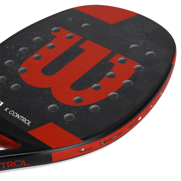 Raquete de Beach Tennis Wilson K Control Preta e Vermelha