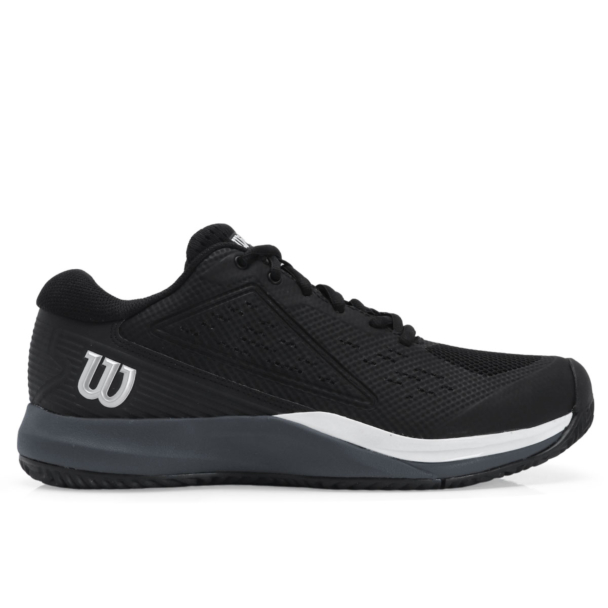Tênis Wilson Rush Pro Ace - All Court - Preto Cinza a Branco