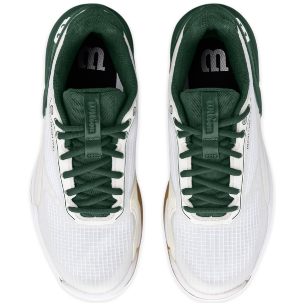 Tênis Wilson Rush Pro 5 All Court Branco e Verde - ProSpin.com.br