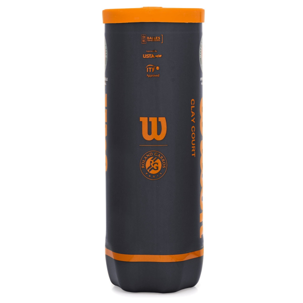 Bola de Tênis Wilson Roland Garros Oficial Clay - Tubo com 03 Bolas