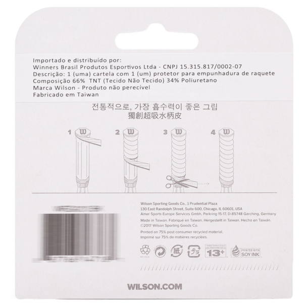 Cushion Grip Wilson Classic Perforated Preto