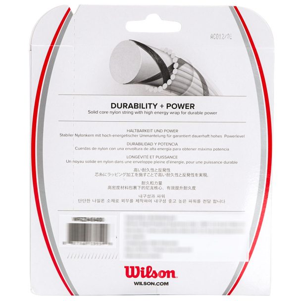 Corda Wilson Synthetic Gut Power 17L 1.25mm Branca Set Individual