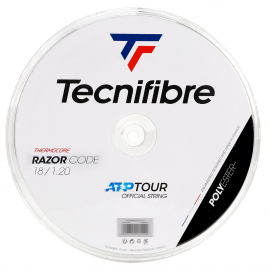 Corda Tecnifibre Razor Code 18L 1.20mm Branca - Rolo com 200