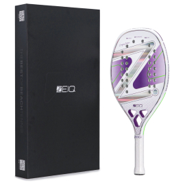 Raquete De Beach Tennis Zeiq Pro Violet Collani White 3k - ProSpin