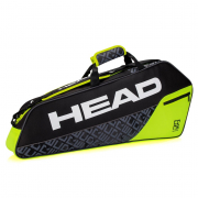 Raqueteira Head Core 3R Preto e Amarelo ProSpin .br