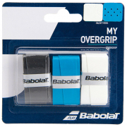 Overgrip Babolat My Grip X3 Preto Branco e Azul