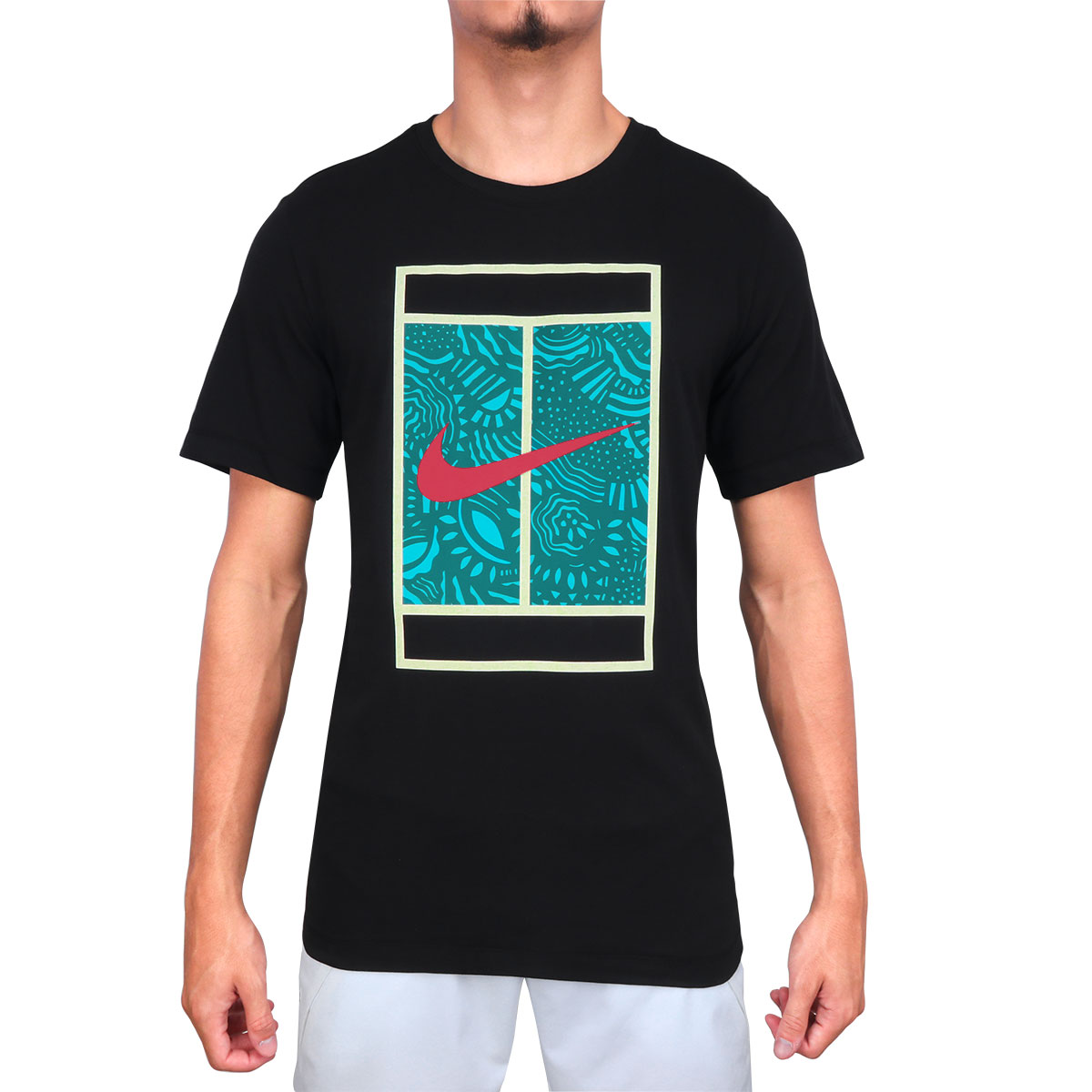 Camiseta Nike Court DF Slam Top LN Branca 