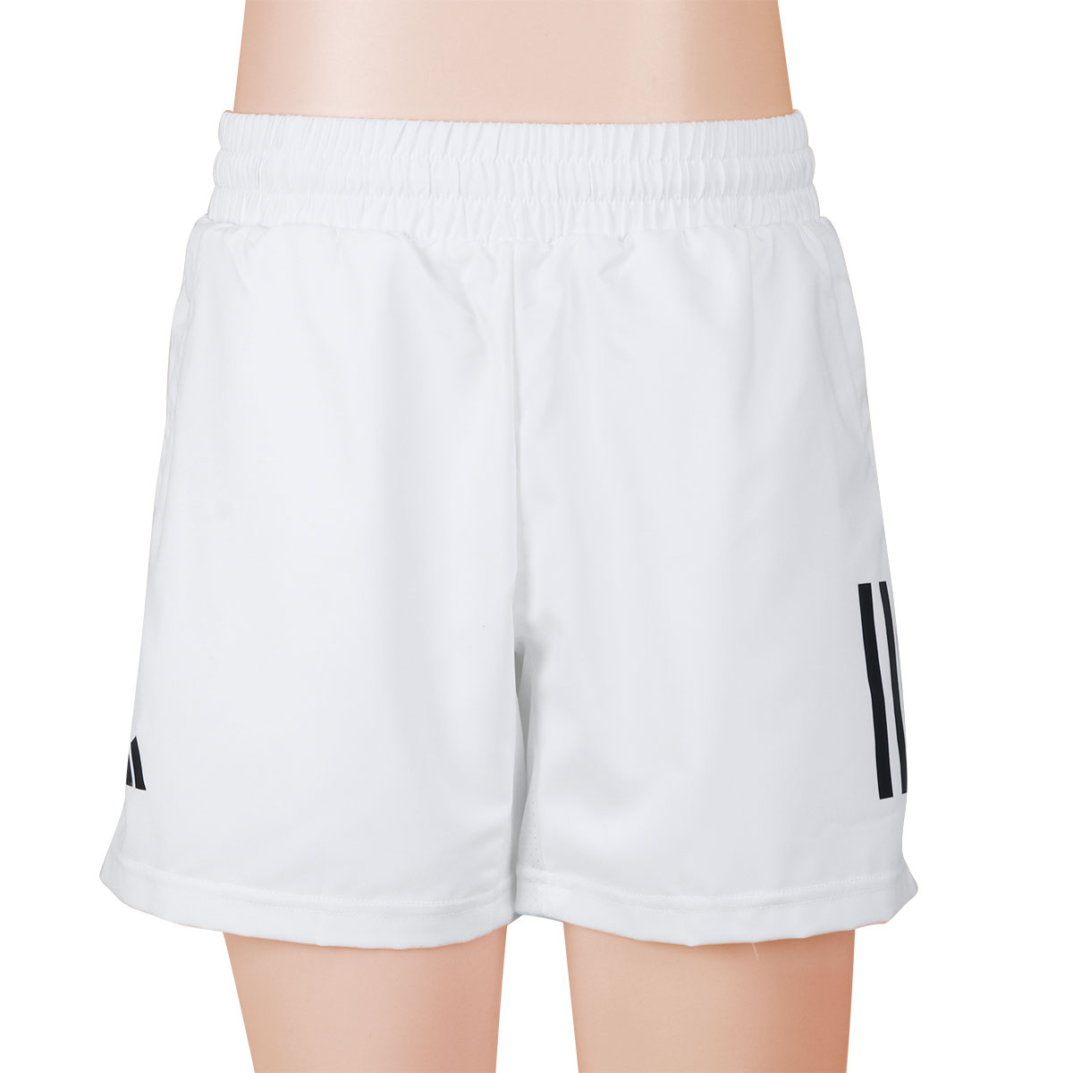 Shorts Adidas Club 3S Tennis Infantil Branco e Preto 