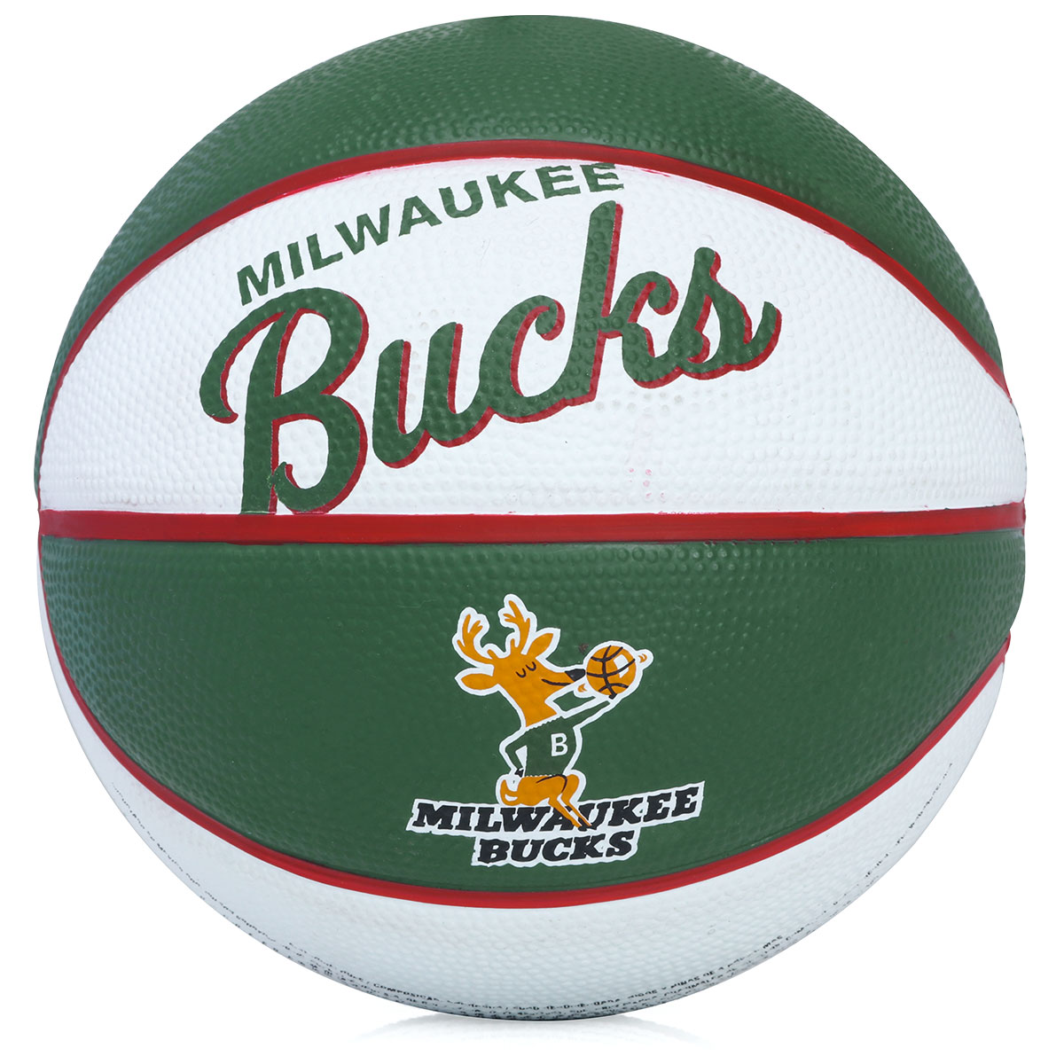 Mini Bola Basquete Wilson NBA WTB1100PDQNB - Marrom/Marrom