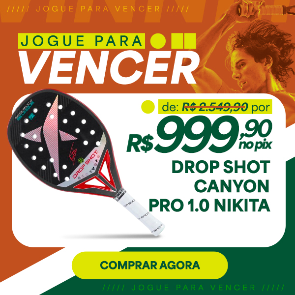 Raquete de Beach Tennis Drop Shot Canyon Pro 1.0 Nikita