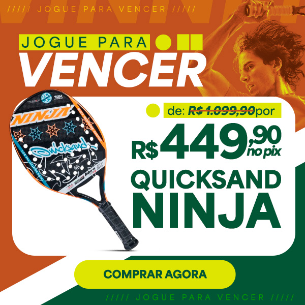 Raquete de Beach Tennis Quicksand Ninja - Carbono 12K